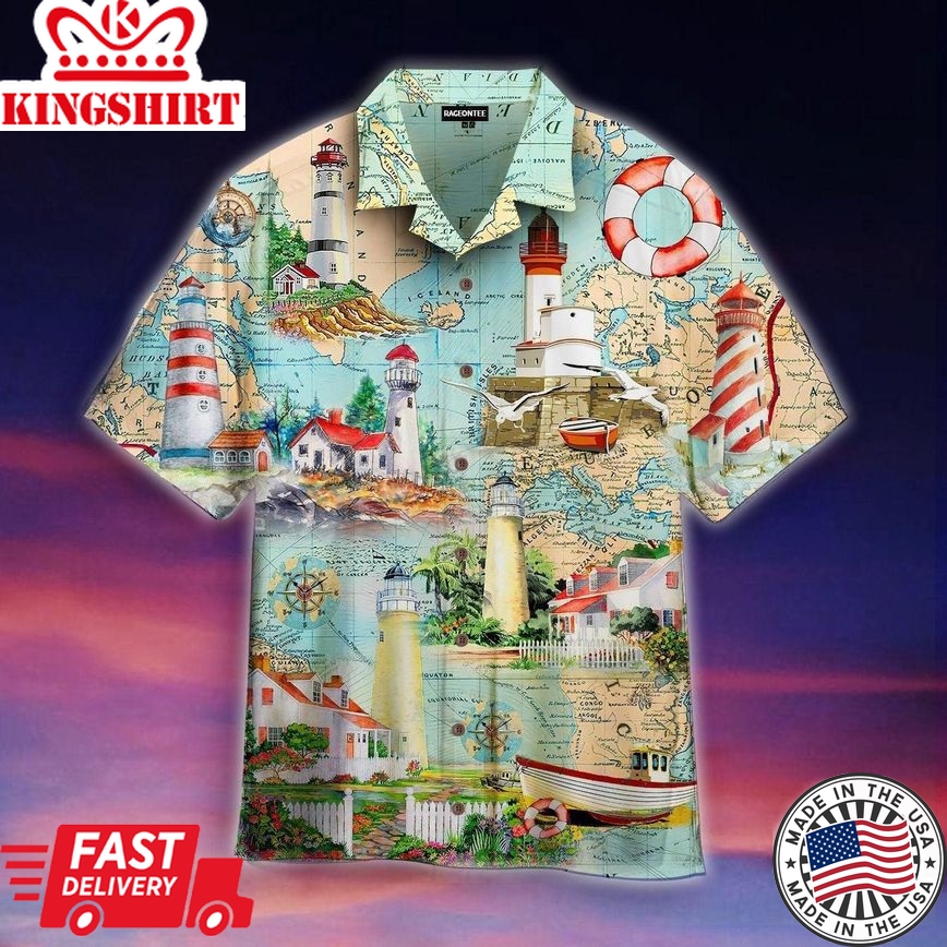 Shine Like A Lighthouse Trendy Hawaiian Shirt