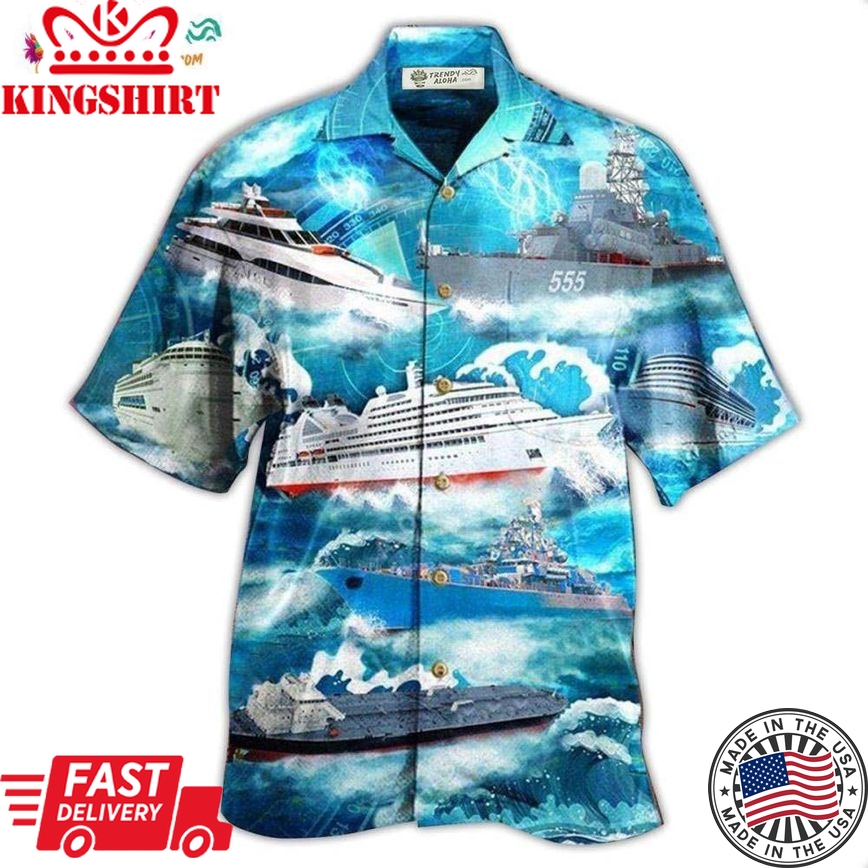 Ship Over Sea Hawaiian Shirt