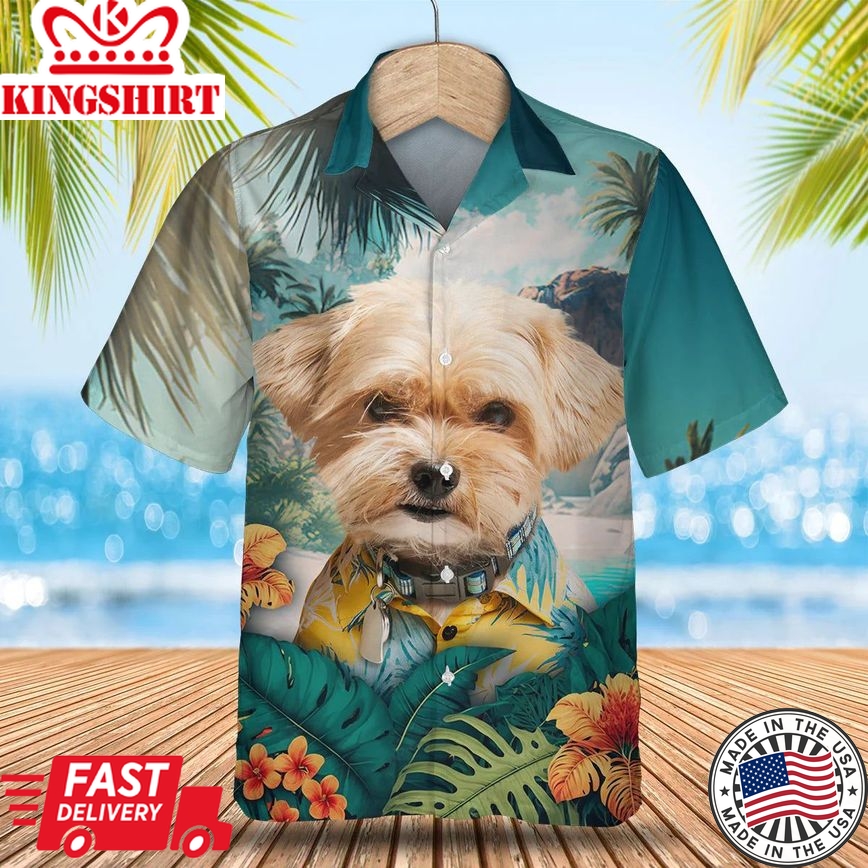 Shorkie - 3D Tropical Trendy Hawaiian Shirt