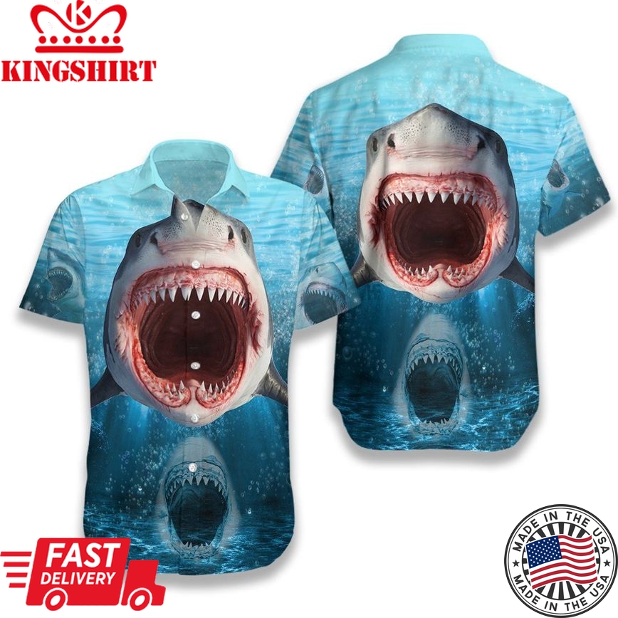 Show Your Teeth Shark Hawaii Shirt