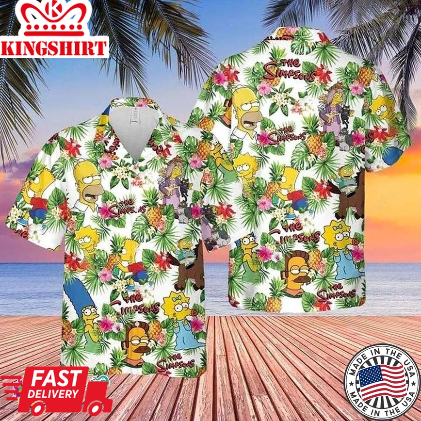 Simpsons Aloha Shirt For Summer - Add Some Quirky Fun To Your Vacation Wardrobe