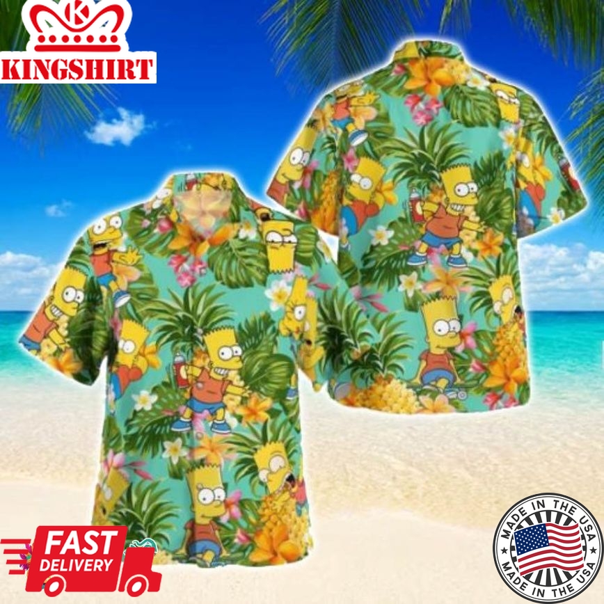 Simpsons Family Vacation Hawaiian Shirt - Celebrate Your Love For The Classic Animated Tv Show