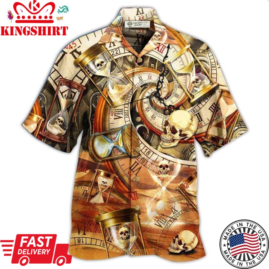 Skull All Knows Value Of Time Hawaiian Shirt