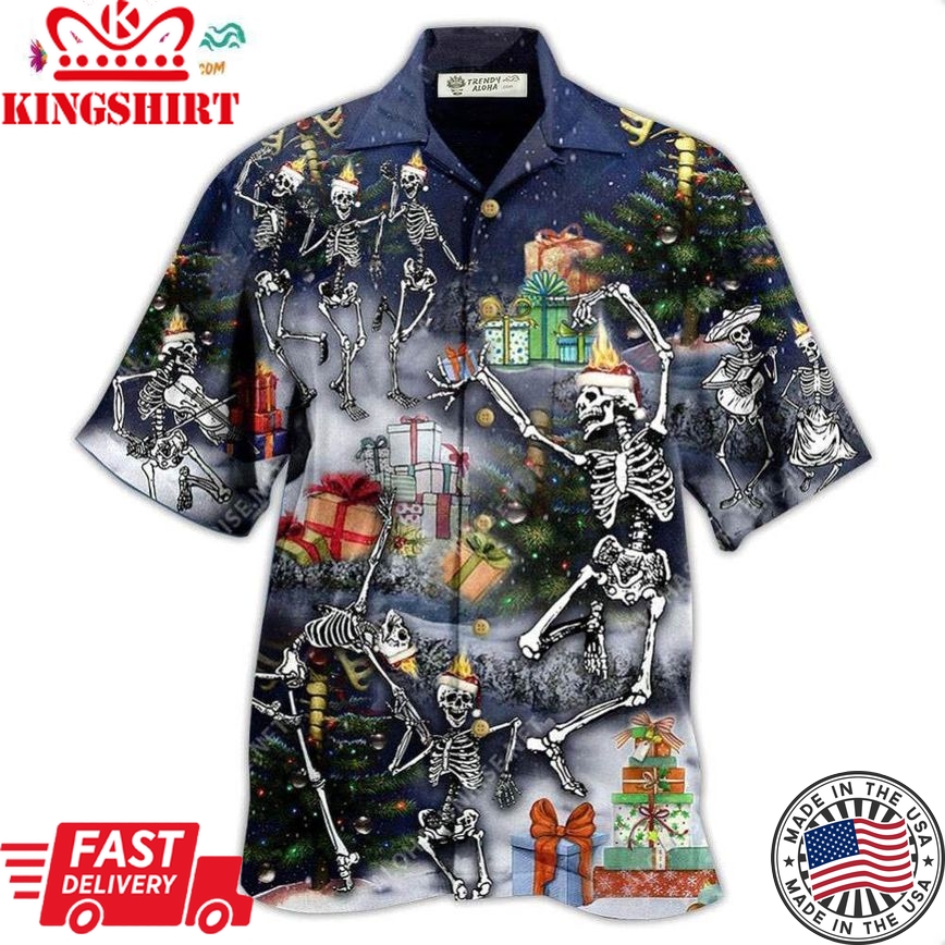 Skull Dancing With Christmas Hawaiian Shirt