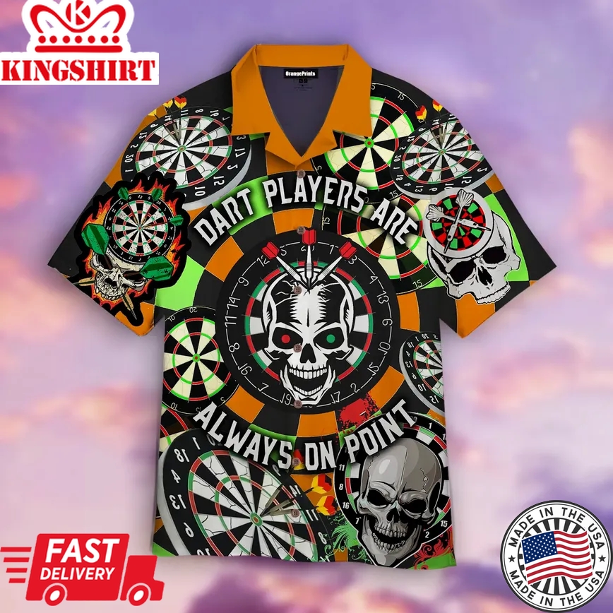 Skull Darts Love It Trendy Hawaiian Shirt For