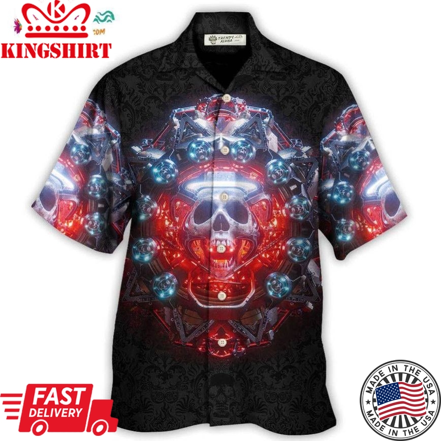 Skull Electric Dream Or Die Hawaiian Shirt