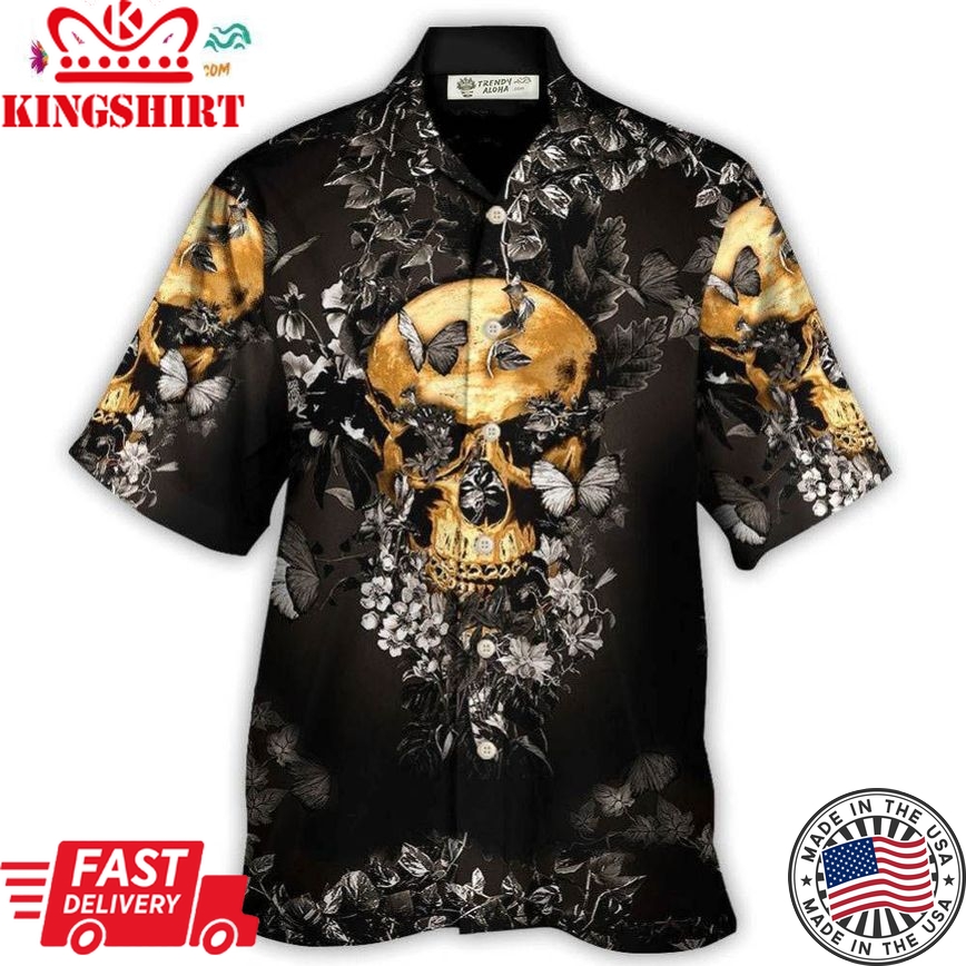 Skull Flowers Grow Out Of Dark Moments Hawaiian Shirt