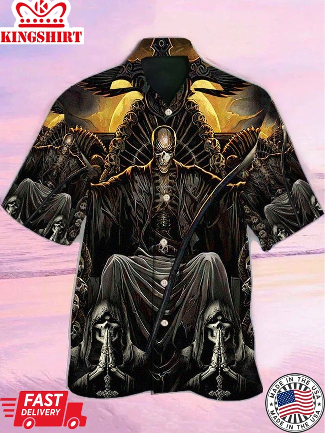 Skull Grim Reaper Dark Hawaiian Shirts