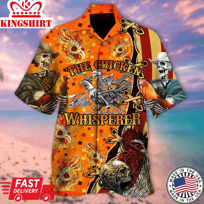 Skull Hot Chilli Chicken Trendy Hawaiian Shirt