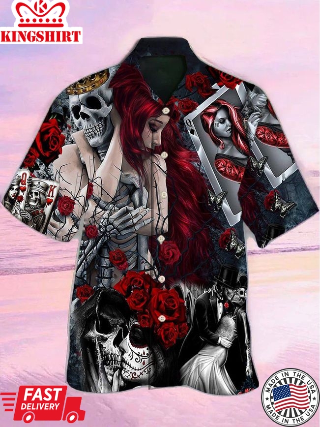 Skull Love Is Life Hawaiian Shirt