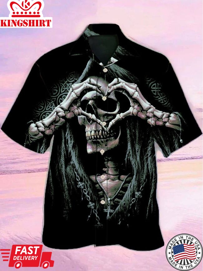 Skull Love Style Cool Skull Hawaiian Shirt