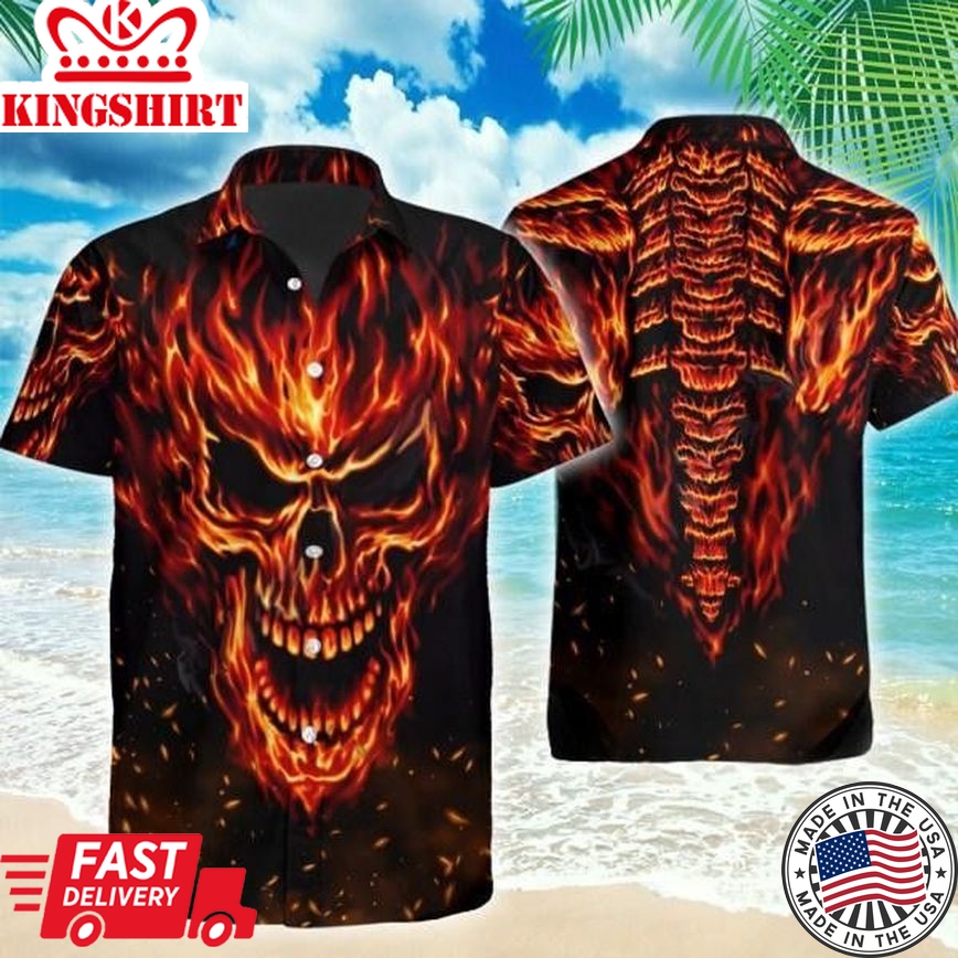 Skull Lover Trendy Hawaiian Shirt