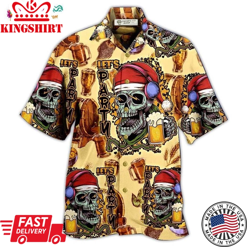 Skull Merry Xmas Hawaiian Shirt