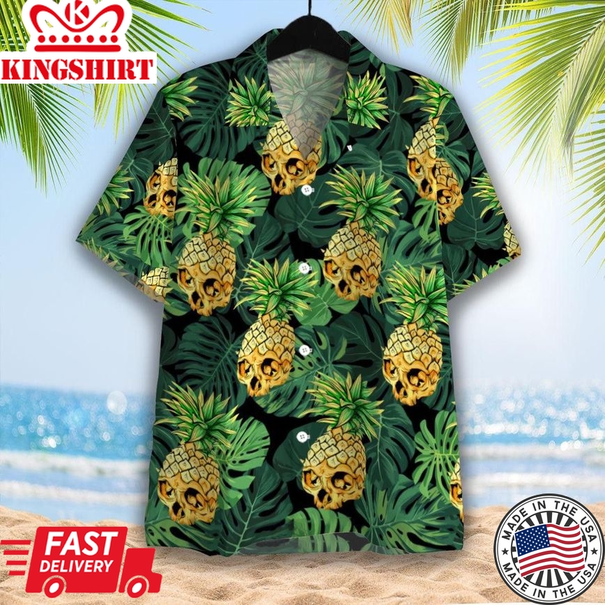 Skull Pineapple Trendy Hawaiian Shirt