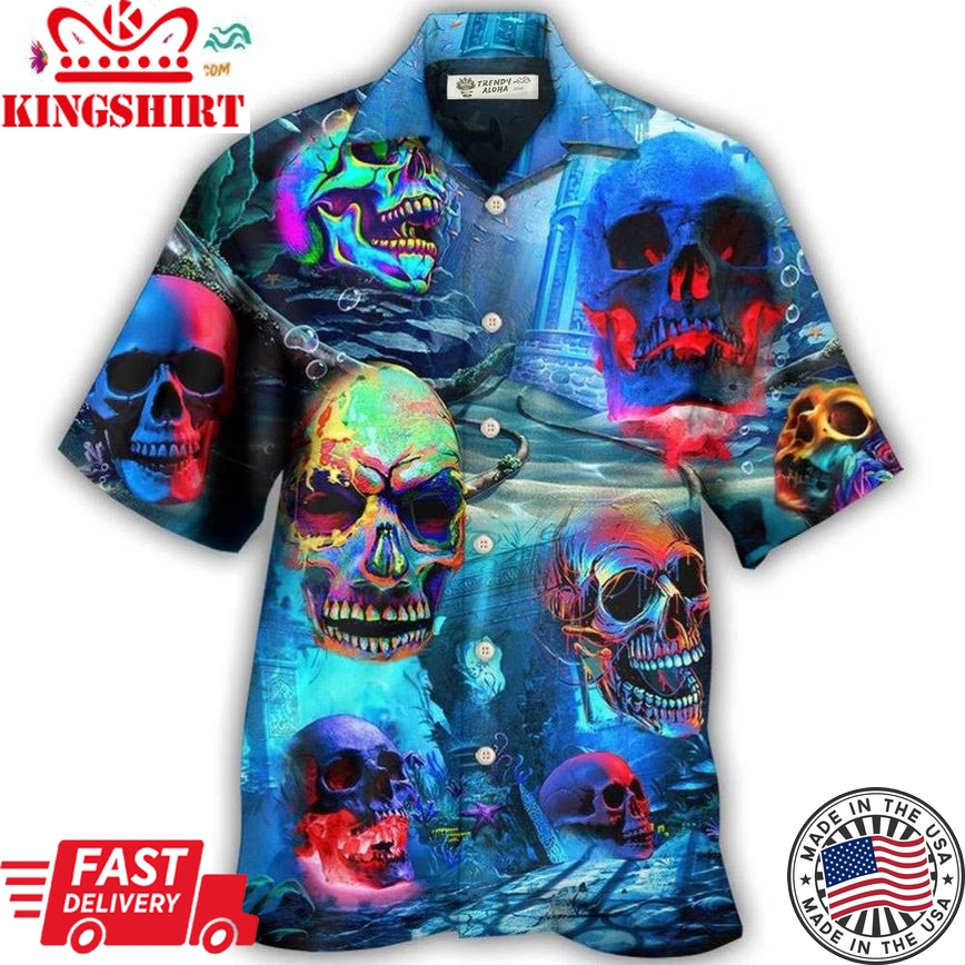 Skull Style Deep In The Ocean Hawaiian Shirt