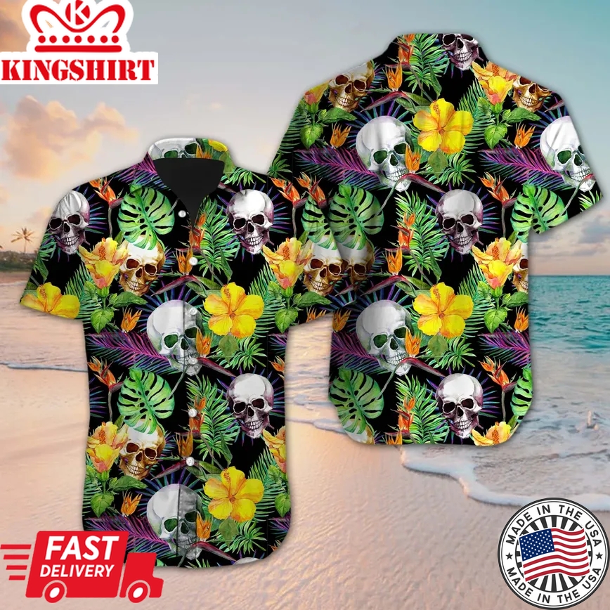 Skull Trendy Hawaiian Shirt