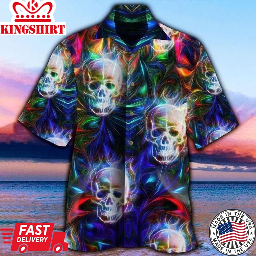 Skull Trendy Hawaiian Shirt