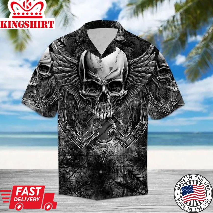 Skull Trendy Hawaiian Shirt