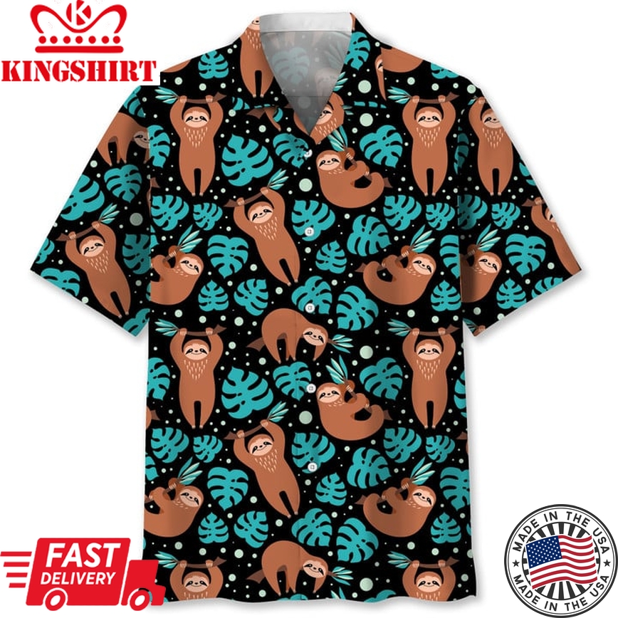 Sloth Tropical Hawaii Shirt