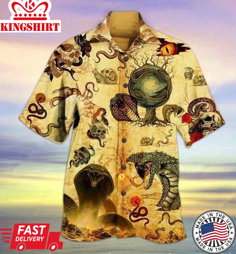 Snakes Always Bite Back Trendy Hawaiian Shirt Summer Gifts