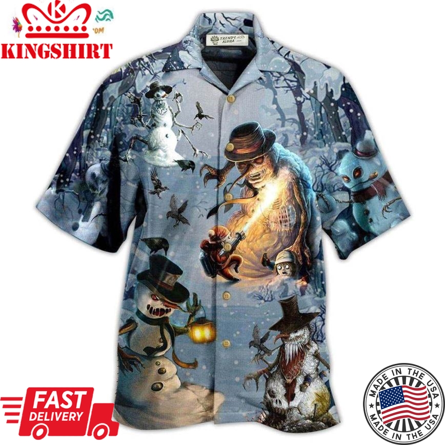 Snowman Evil Cool Style Hawaiian Shirt