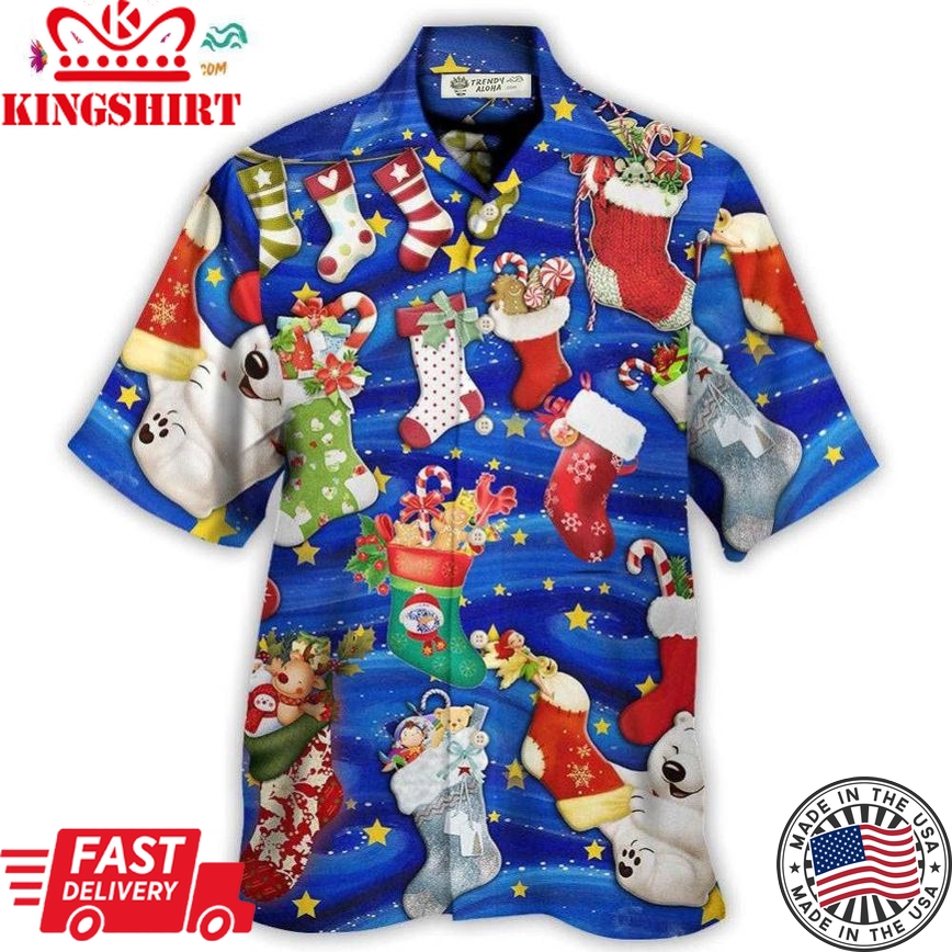 Socks Christmas Tree Merry Xmas Seasons Of Joy Hawaiian Shirt