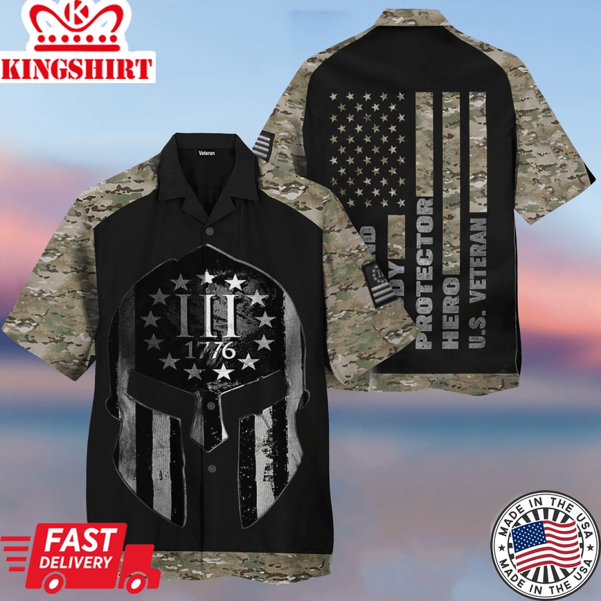 Soldier Us Army Veteran Trendy Hawaiian Shirt