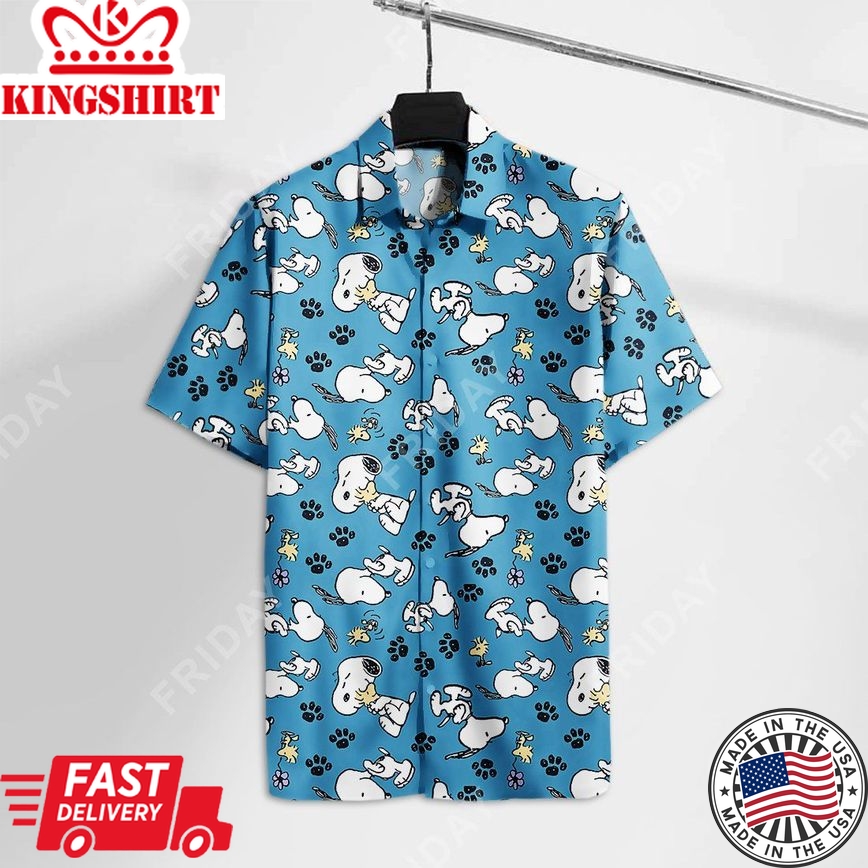 Sp Hawaiian Shirt Tp Sp And Woodstock Blue Hawaii Tshirt