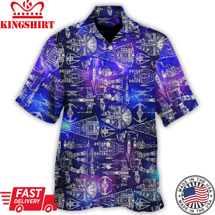 Space Ships Star Wars Galaxy - Hawaiian Shirt For Men, Women, Kids