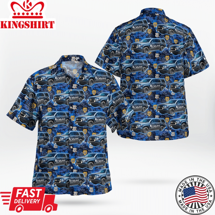 Springfield Police Department Badge Hawaiian Shirt - Colorado Edition