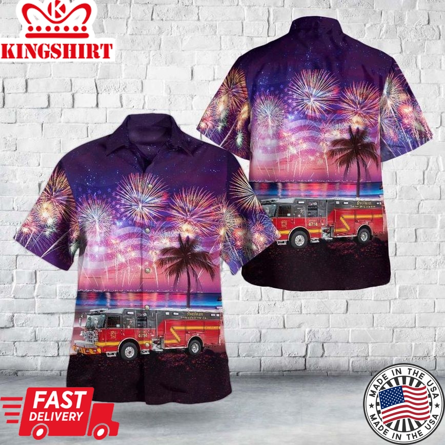 St. Louis, Missouri, Northeast Ambulance & Fire Protection District, 4Th Of July Trendy Hawaiian Shirt For Men And Women