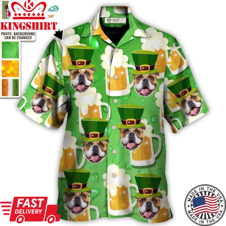 St Patrick'S Beer Lover Happy Saint Patrick'S Custom Photo - Hawaiian Shirt - Personalized Photo Gifts Hawaiian Shirt