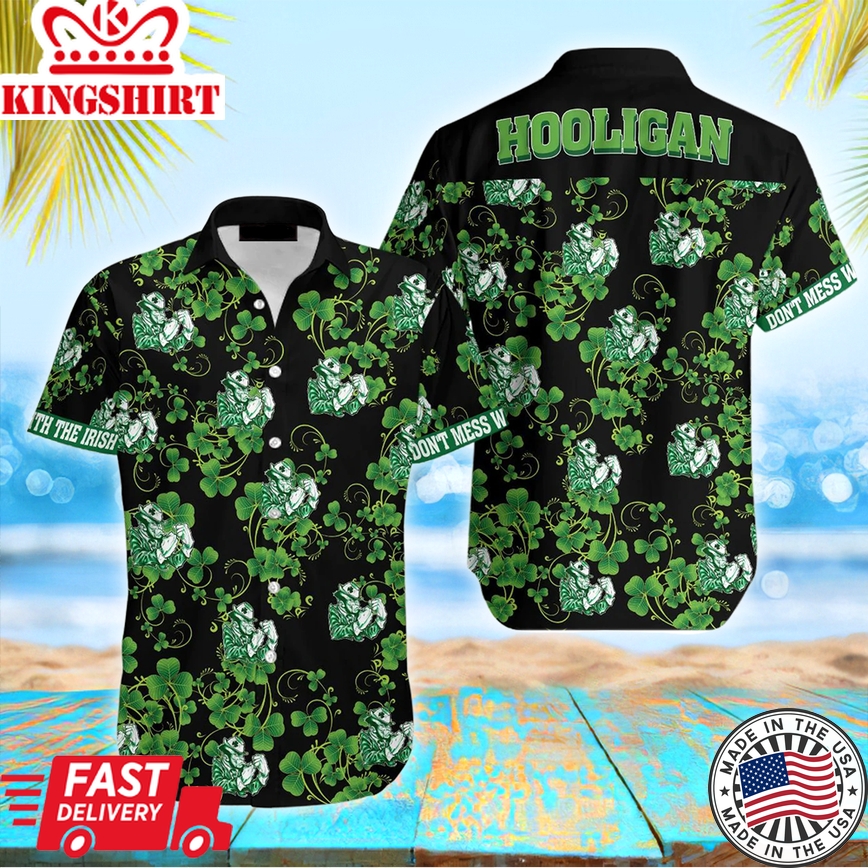 St Patrick's Day Hawaii Shirt Irish St. Patrick's Day Holidgan Aloha Shirt St Patrick's Day Shirt