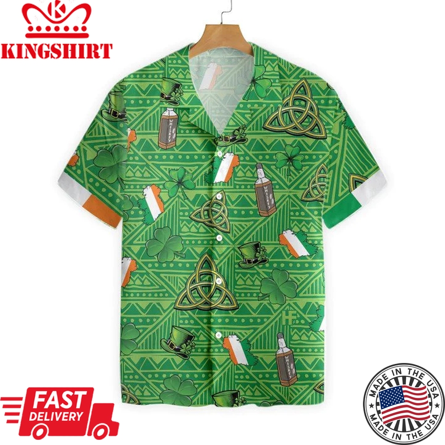 St. Patrick's Day Trendy Hawaiian Shirt, Trendy Hawaiian Shirt, Patty's Day Trendy Hawaiian Shirt New