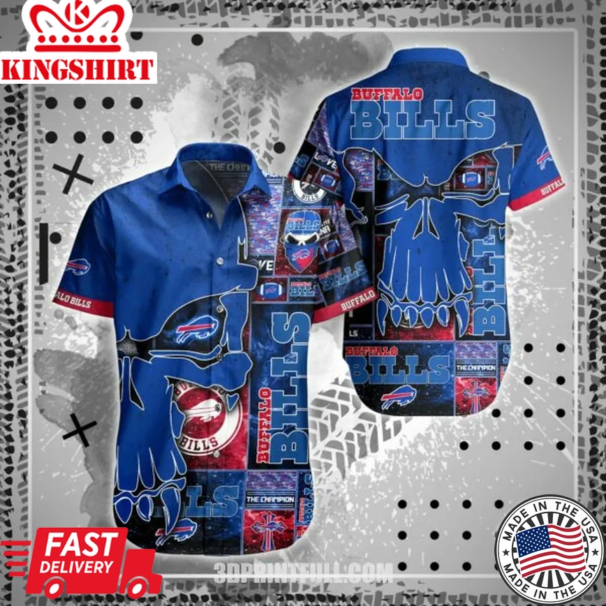 Stand Out with NFL Buffalo Bills Hawaiian Shirt: Short Style Hot Trending Summer Collection