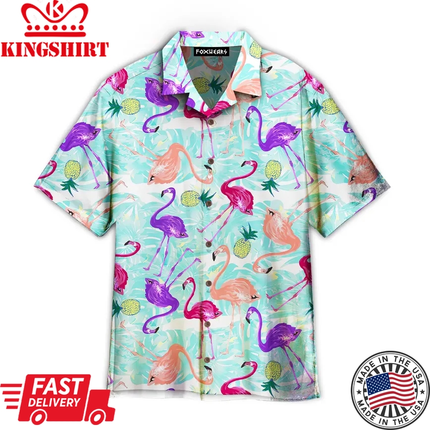 Stand Tall And Be A Fabulous Flamingo Funny Trendy Hawaiian Shirt For Aloha Shirt