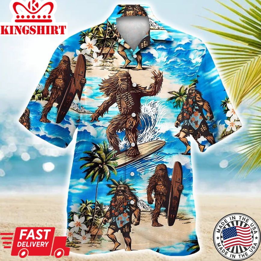 Star Wars Chewbacca Surfing Hawaiian Shirt