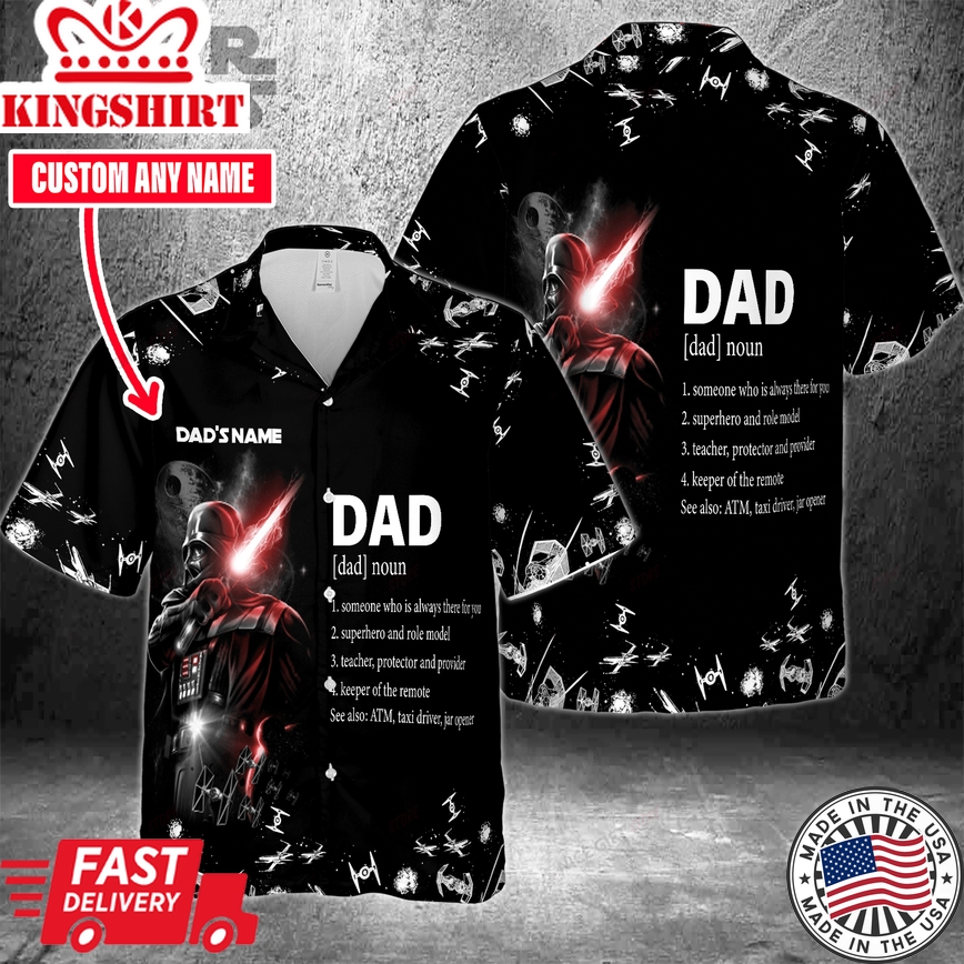 Star Wars Darth Vader (Dads Name) Hawaiian 3D Shirt