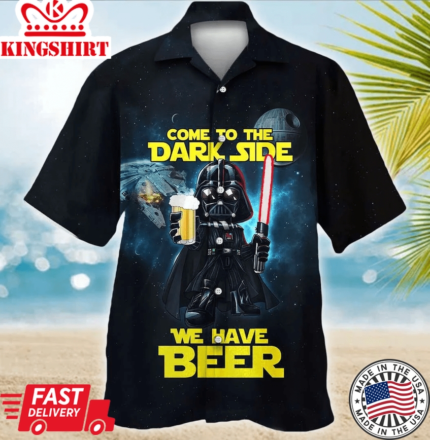 Star Wars Darth Vader Dark Side Beer Hawaiian Shirt