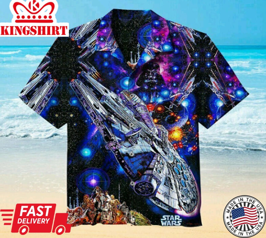 Star Wars Darth Vader Millennium Falcon Hawaiian Shirt