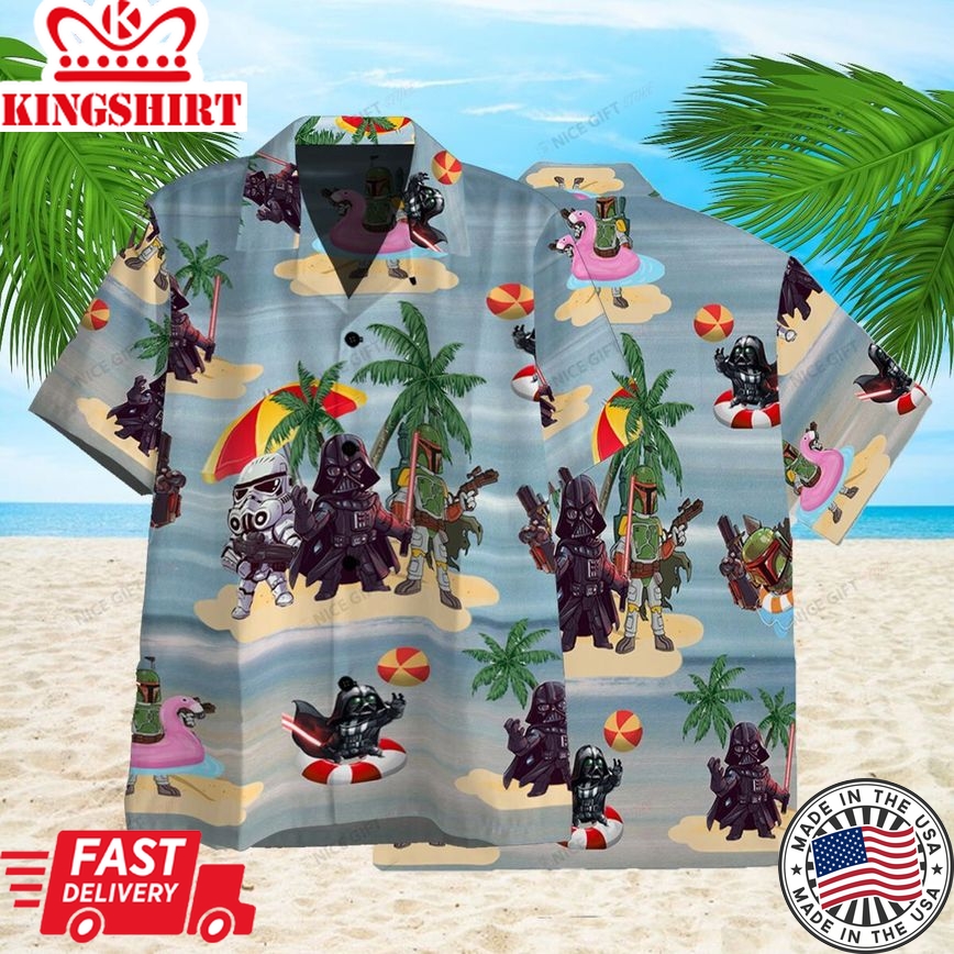 Star Wars Fan Hawaiian Shirt with Customizable Design