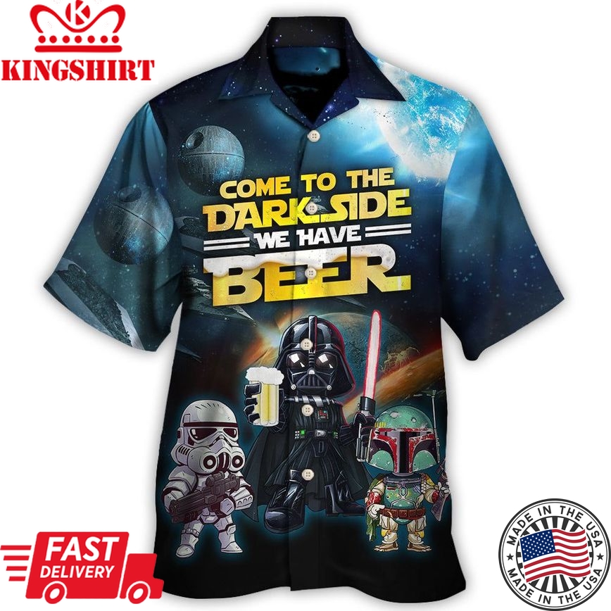 Star Wars Stormtrooper Darth Vader Boba Fett Hawaiian Shirt