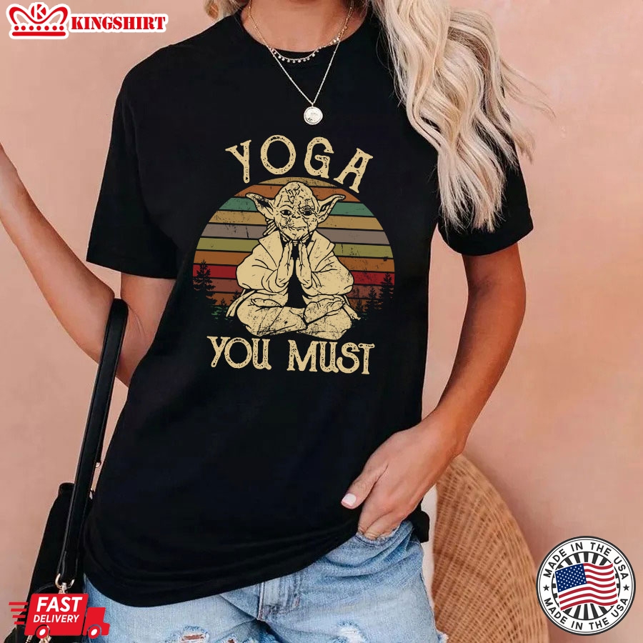 Star Wars Yoda Yoga You Must Vintage T-Shirt