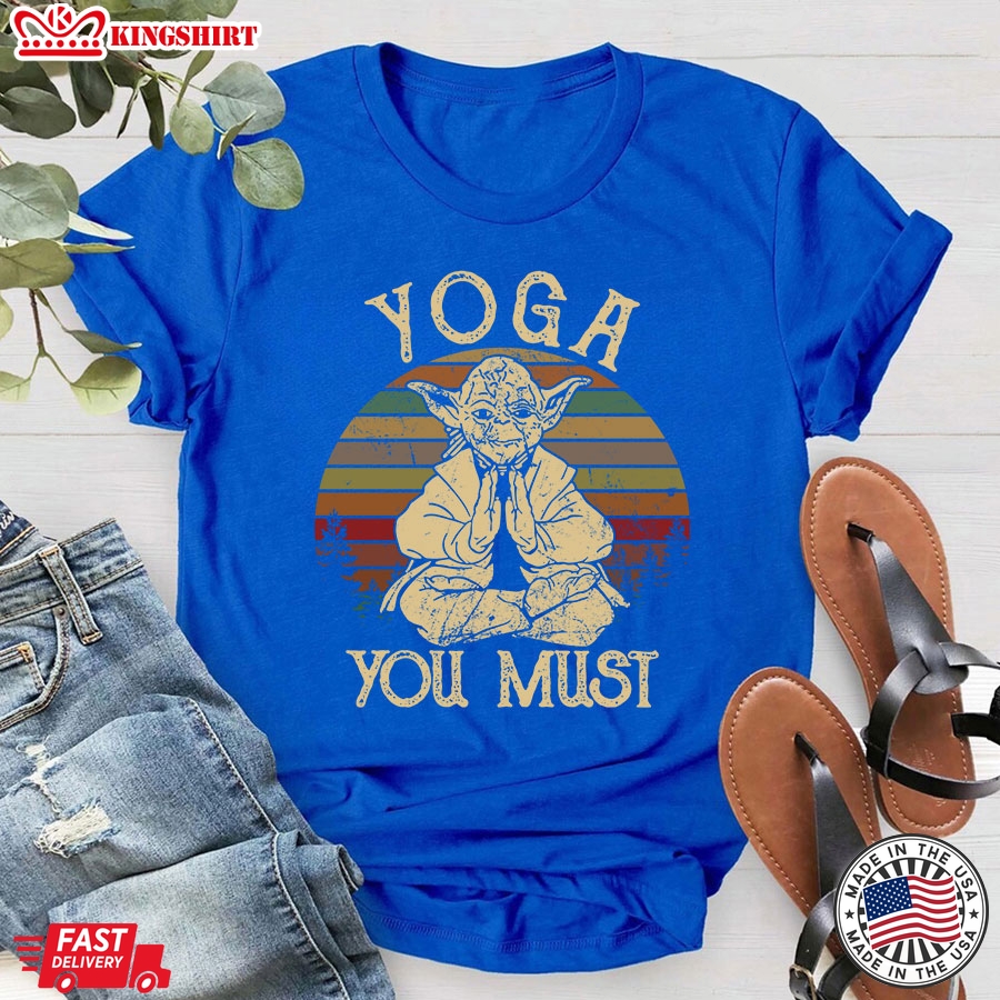 Star Wars Yoda Yoga You Must Vintage T-Shirt