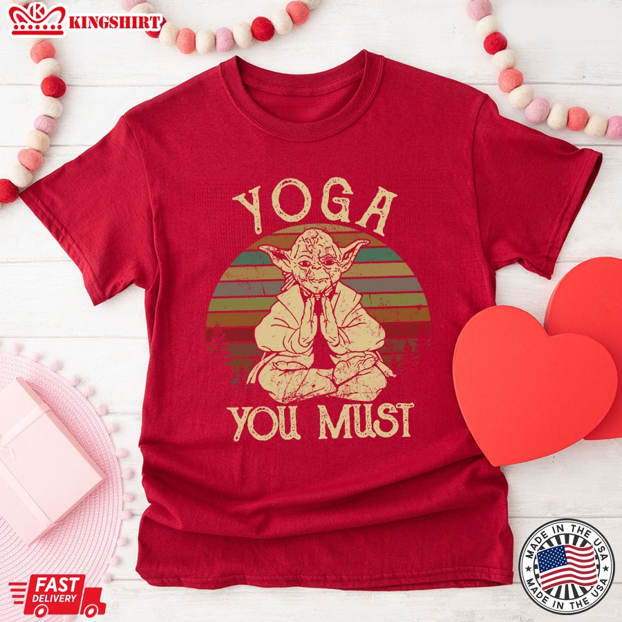 Star Wars Yoda Yoga You Must Vintage T-Shirt