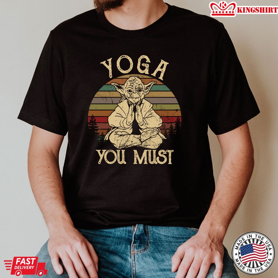 Star Wars Yoda Yoga You Must Vintage T-Shirt