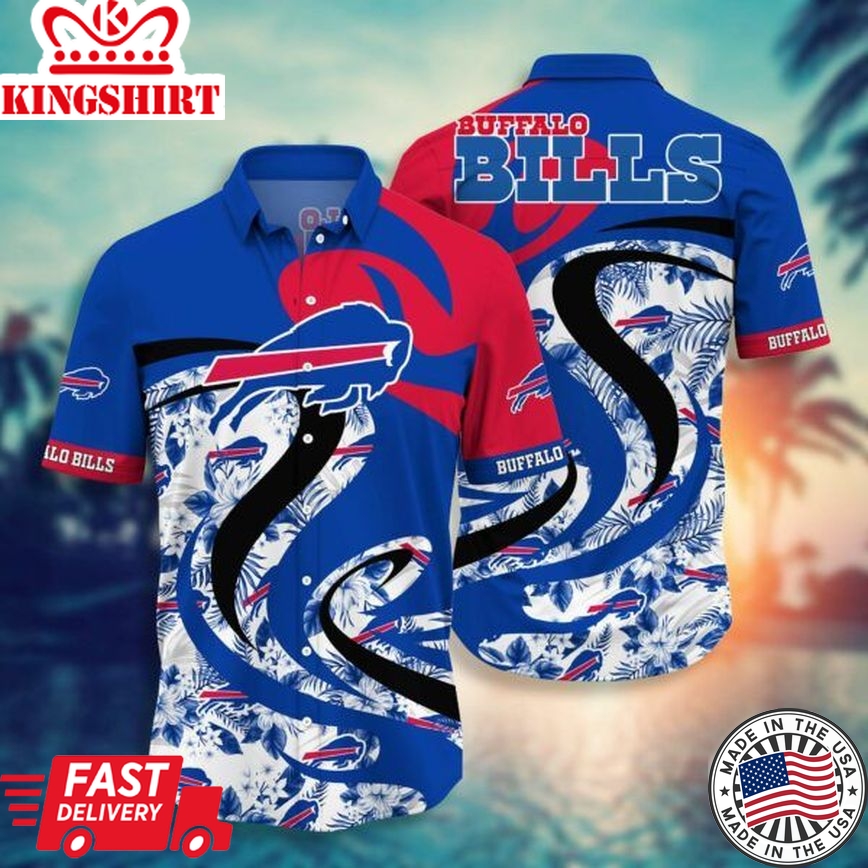 Stay Cool and Trendy with NFL Buffalo Bills Hawaiian Shirt: Short Summer No1 - Perfect for Game Day