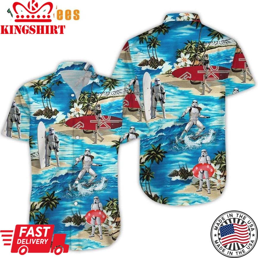 Stormtrooper Surfing Star Wars Trendy Hawaiian Shirt Perfect Gifts For Your Loved Ones