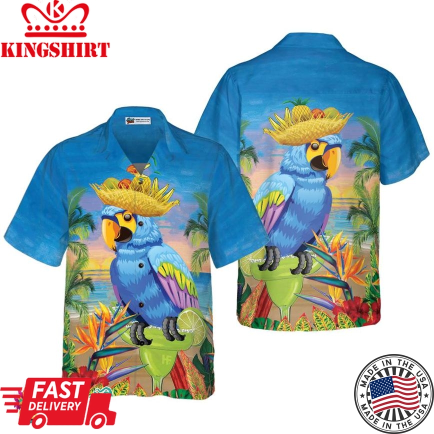 Summer Beach Parrot Hawaiian Shirt