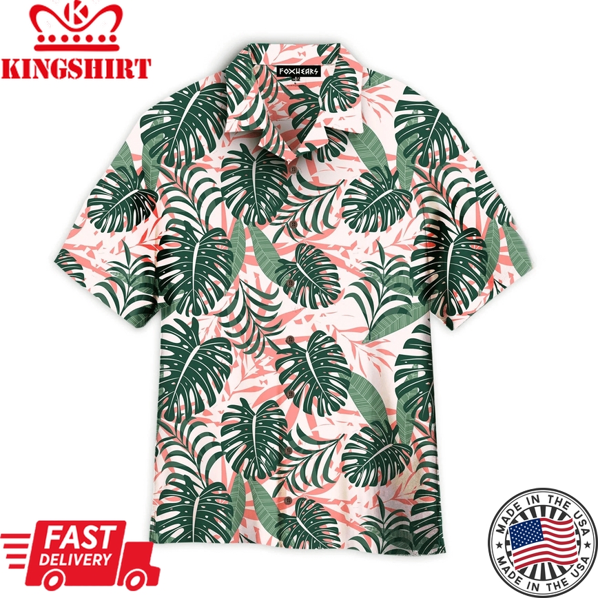 Summer Bright Tropical Pattern Trendy Hawaiian Shirt